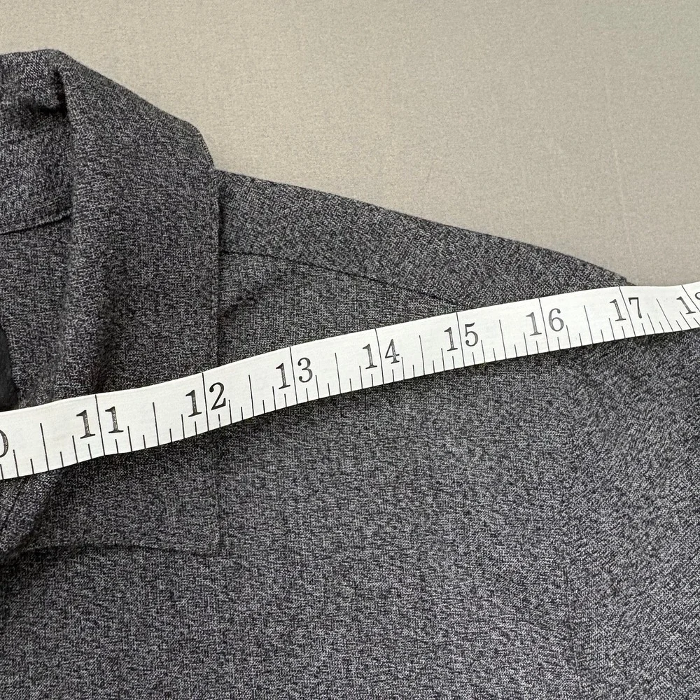 BYLT Premium Basics Vista Long Sleeve Button Down Shirt Gray Heather Mens Small